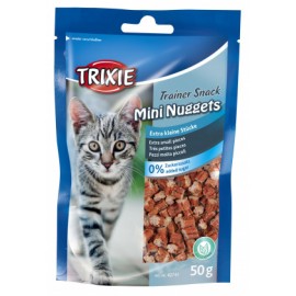 Ласощі для котів TRIXIE - Mini Nuggets, тунець, курка з м'ятою, 50г..