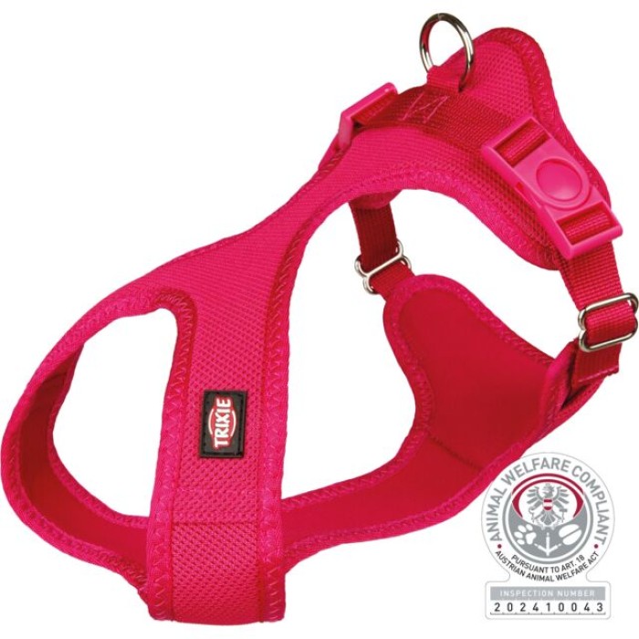 Trixie (Тріксі) SOFT (СОФТ) шлейка для собак малих та середніх порід, 25-35 см / 15 мм, фуксія