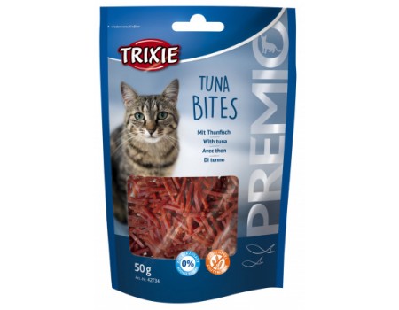 Лакомство для котов "Tuna Bites"  TRIXIE  тунец и курица 50 г