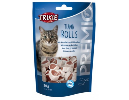 Роли "PREMIO Tuna Rolls" TRIXIE, для котів тунець та курка 50 г