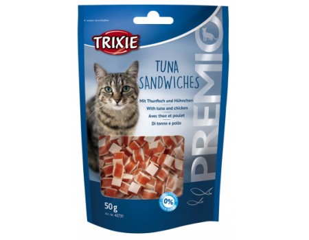 Сендвичи "PREMIO Tuna Sandwiches" для котов тунец и курица 50 г