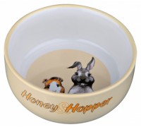 Миска керамическая TRIXIE - Honey & Hopper,  250 мл / D- 11 см  для: м..