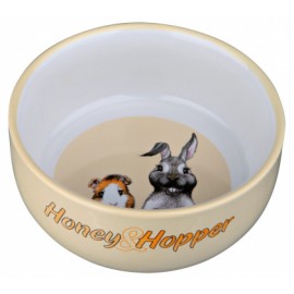 Миска керамическая TRIXIE - Honey & Hopper,  250 мл / D- 11 см  для: м..