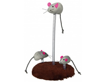 Мышь для кошки TRIXIE - на подставке, 15см/ 22 см