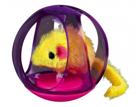 Игрушка для для кошки TRIXIE - Мышь в шаре, 6 см - 1 шт (колір в асортименті)