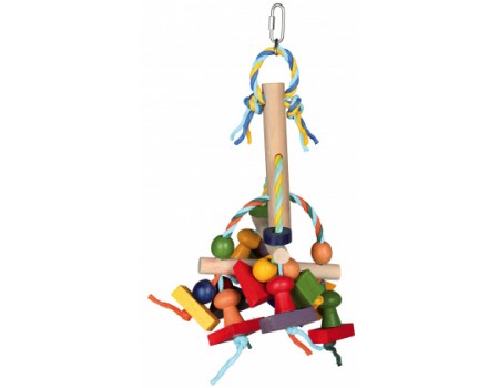 Дерев'яна іграшка для птахів TRIXIE, 31 см, середні папуги