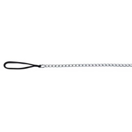 Поводок-цепь металл, с нейлоновой ручкой для собак TRIXIE, 1,0 м/3,0 м..