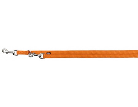 Поводок - перестёжка для собак "Premium" двойной 2 м 25 мм , медный оранжевый 