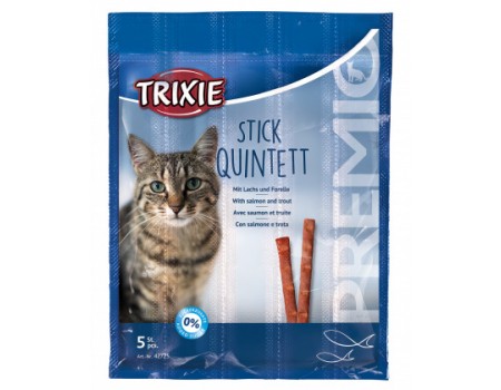 Палочки для котов TRIXIE - Quadro-Sticks Вкус: Лосось/форель, 4шт x 5 г