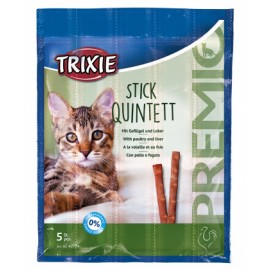 Палочки для котов TRIXIE - Quadro-Sticks Вкус: Курица/печень, 4шт x 5 ..