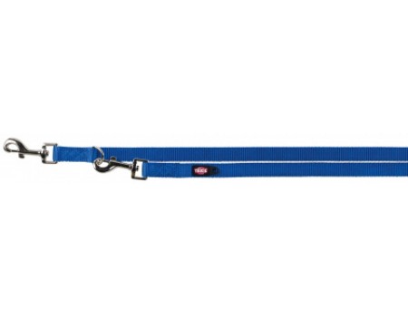 Повідець - перестібка для собак "Premium" подвійний 2 м 25 мм, синій