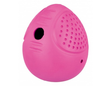 Яйцо-игрушка д/лакомств(резина) 10 см, Цвет: различные
