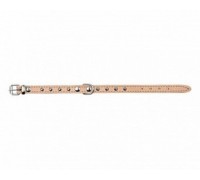 Нашийник шкіряний із заклепками для собак TRIXIE, 38-48 см / 22 мм, бе..