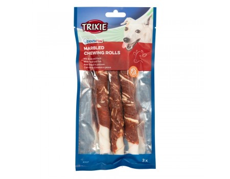 Жевательные ролы"Denta Fun"(мраморн.говядина),  TRIXIE , 17см/140гр(3шт/уп)