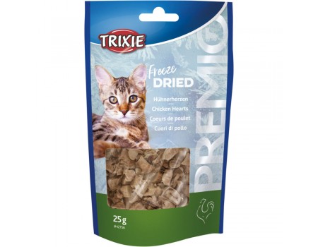  Куриные сердечки(сушеные) для котов"PREMIO" Trixie, 25гр