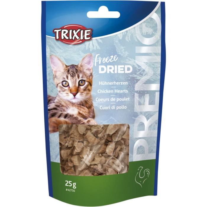  Куриные сердечки(сушеные) для котов"PREMIO" Trixie, 25гр