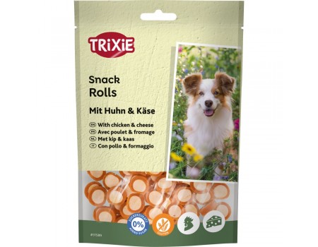 Роли "Chicken Cheese Rolls" TRIXIE, для собак (курка+сир) 100гр