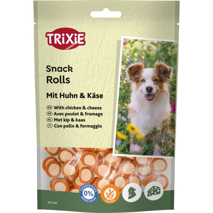 Роллы"Chicken Cheese Rolls" TRIXIE, для собак (курица+сыр)100гр