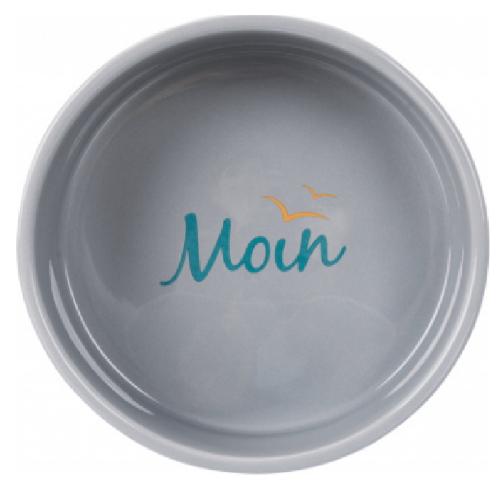  Миска(керамика)"BE NORDIC", TRIXIE 0.8л/16см, серый