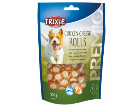 Роллы"Chicken Cheese Rolls" TRIXIE, для собак (курица+сыр)100гр