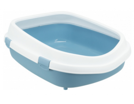 Туалет для кота "Primo XXL"с рамой, Trixie, 56х25х71см, синий/белый