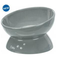 Миска XXL для кота(керамика), TRIXIE, 0.35л/17см,серый