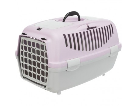  Переноска для собак и котов "Capri 2" до 8 кг, TRIXIE , 37х34х55 см,  светло-серый/светло-сиреневый