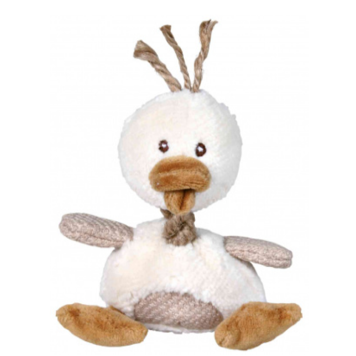  Игрушка для собак TRIXIE Plush Duck - плюшевая утка,  15 см