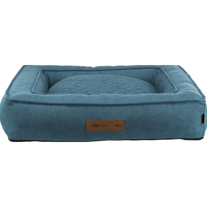 Лежак "Tonio vital", TRIXIE, 60х50см, петроль/біло-сірий