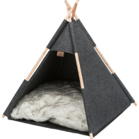 Лежак-вигвам"Tipi", TRIXIE  (войлок), 55х65х55см,антрацит