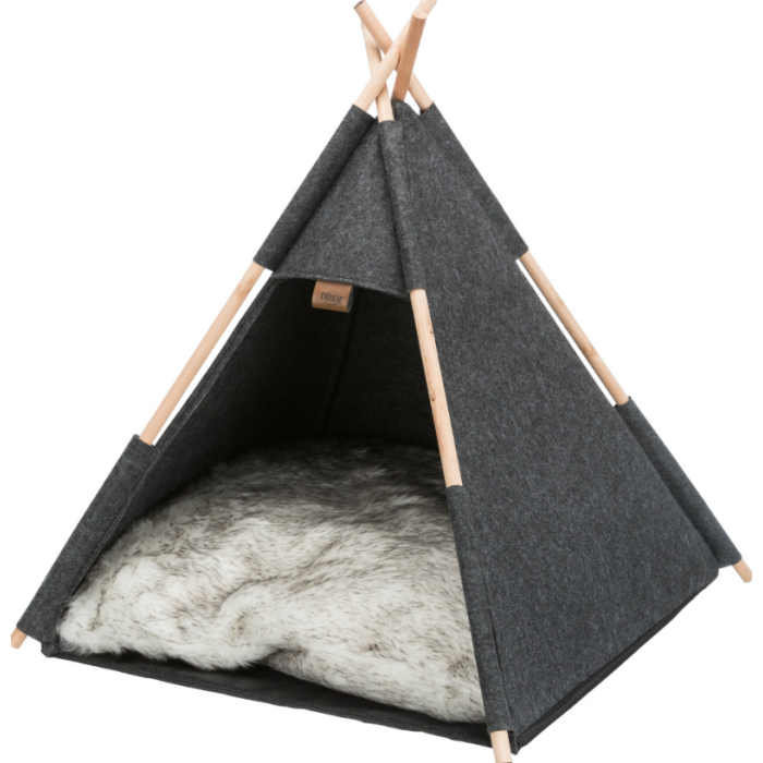 Лежак-вігвам "Tipi", TRIXIE (повсть), 55х65х55см, антрацит