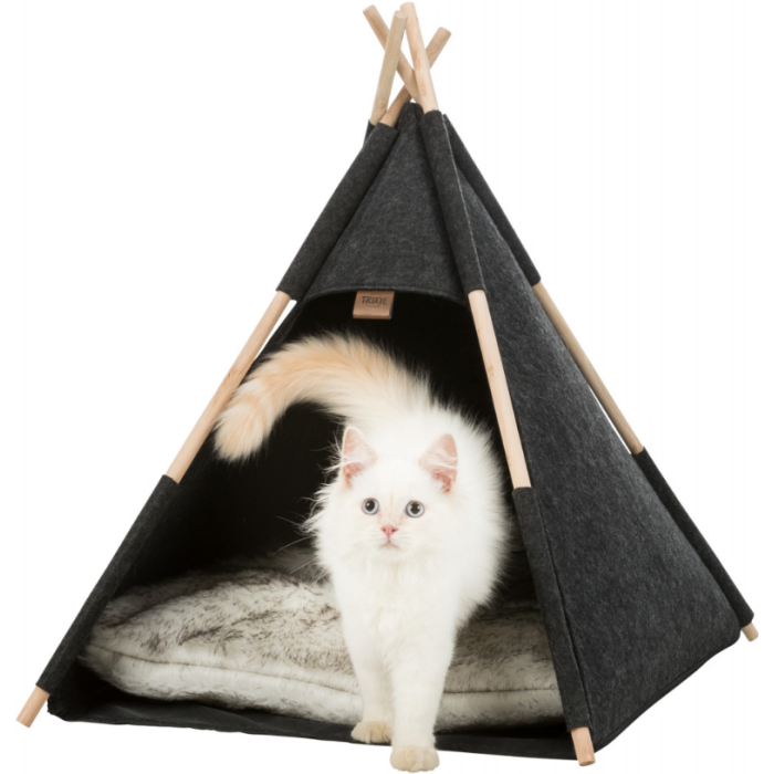 Лежак-вігвам "Tipi", TRIXIE (повсть), 55х65х55см, антрацит