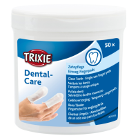 Одноразовые салфетки на палец для чистки зубов TRIXIE, (50шт/уп)