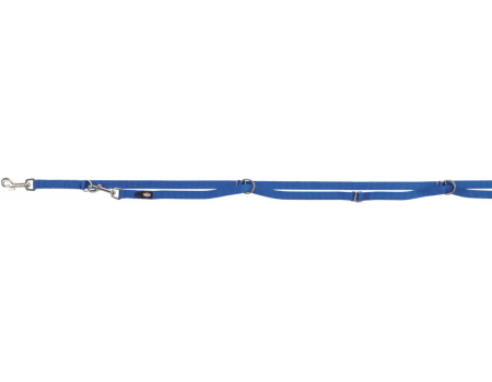 Поводок регулируемый"Premium"длинный,  TRIXIE  XS–S: 3.00м/15мм,синий