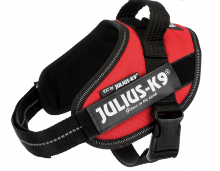 Шлей тренувальний для цуценят TRIXIE - "Julius-K9® IDC", XS/Mini-Mini: 40-53см/22мм, червоний