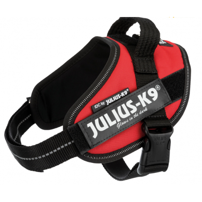Шлей тренувальний для цуценят TRIXIE - "Julius-K9® IDC", XS/Mini-Mini: 40-53см/22мм, червоний