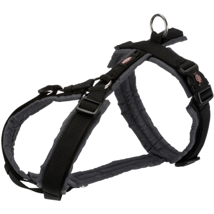 Шлей "Premium trekking", Trixie, L: 70-85см/25мм, чорний/графіт