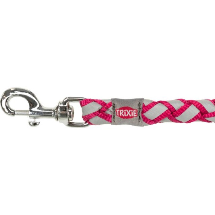 Повідець-перестібка "Cavo" світловідбивний, TRIXIE -L-XL: 2.00м/18мм, фуксія