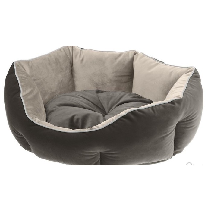 Ferplast Queen 45 BEDDING Beige-Grey Лежанка мягкое место для кошек и собак , 44х40х16 см