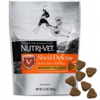 Nutri-Vet Shed-Defense Soft Chews НУТРИ-ВЕТ ЗАЩИТА ШЕРСТИ витамины для шерсти собак, жевательные таблетки, 60 табл. 
