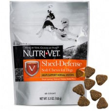 Nutri-Vet Shed-Defense Soft Chews НУТРИ-ВЕТ ЗАЩИТА ШЕРСТИ витамины для шерсти собак, жевательные таблетки, 60 табл. 