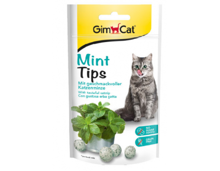 Вітамінізовані ласощі з котячою м'ятою для кішок Gimpet Cat-Mintips, 40г