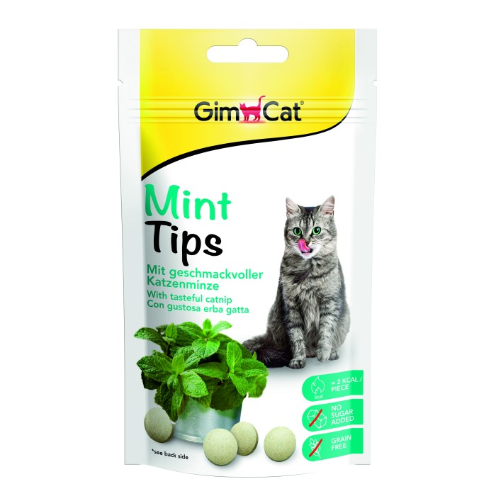 Вітамінізовані ласощі з котячою м'ятою для кішок Gimpet Cat-Mintips, 40г