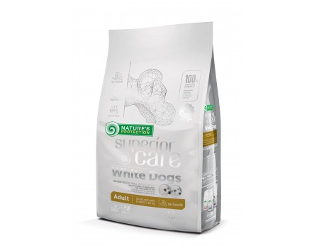 Сухой корм Nature's Protection Superior Care White Dogs для взрослых собак малых пород, ягненок, 1.5 кг
