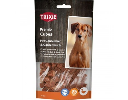 Лакомство для собак Trixie Премио "Guse Liver Cubes" с гусиной печенью, 100 г