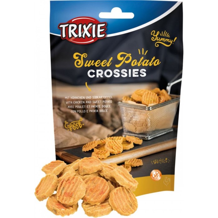 Лакомство для собак Trixie "Sweet Potato Crossies" с курицей и сладким картофелем, 100 г