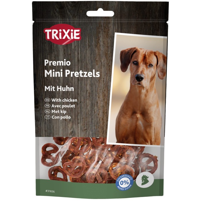 Лакомство для собак Trixie "Mini Pretzels" крендель с курицей, 100 г