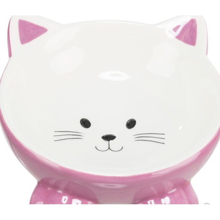 Миска для котів Trixie "Котик" ергономічна, керамічна 0,15 л, d=14 см