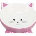 Миска для котів Trixie "Котик" ергономічна, керамічна 0,15 л, d=14 см