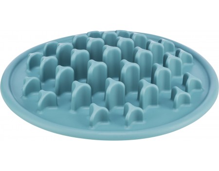 Коврик для кошек Trixie Pillars "Медленное кормление" голубой, термопластичная резина, d=35 см
